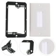 thumbnail image 2 of Wall Hole Cover Plate Black Plastic 3Pcs 4.44X2.75X0.20 Inch, 2 of 5