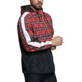 thumbnail image 4 of G-Style USA Men's Plaid Checkered Anorak Windbreaker Jacket JK5008 - Red - Small, 4 of 6