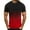Red, variant on Kovlvoll Men's Shirts Crew Neck Short Sleeve Basic Tees Shirt Color Block Casual Summer Workout T-Shirt