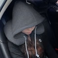 thumbnail image 2 of Almohada cervical de viaje DEKAXID con capucha - Almohada cervical multifuncional en forma de U para siestas en avión o coche - Transpirable, portátil y lavable a máquina - Relleno y funda de fibra, 2 of 6