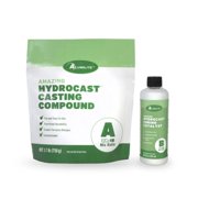 Alumilite HydroCast Starter Kit 2.2 lbs Casting Kit for Beginners with Matte Ceramic Finish for Decorative Art, Home Decor, Coasters, and Planter Pots
