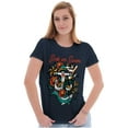 thumbnail image 3 of Sink or Swim Anchor Mermaid Tattoo Womens Fitted Plus Size Graphic Tee Brisco Brands 2X, 3 of 5