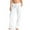 White, variant on TAGOLD Womens Summer Pants, Fashion Women Summer Casual Loose Cotton And Linen Pocket Solid Trousers Pants