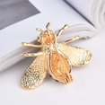 thumbnail image 4 of Honey Bee Brooches Crystal Insect Themed Bee Brooch Animal Fashion Shell Pearl Brooch Pin Gold Tone, 4 of 7
