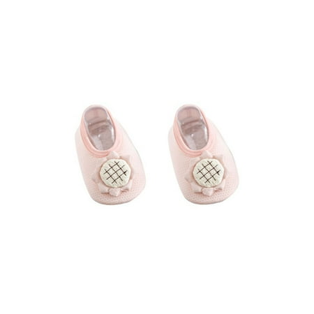

LSFYSZD 1 Pair Baby Flat Shoes Sunflower Pattern Contrast Color Silicone Non-Slip Shoes Soft Sneakers 0-24 Months
