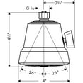 thumbnail image 3 of Hansgrohe 04500 Club Multi Function 2 GPM Shower Head - Nickel, 3 of 6