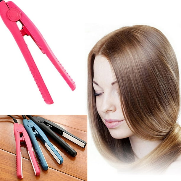 Professional Mini Portable Travel Ceramic Flat Iron Hair Straightener Splint