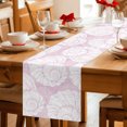 thumbnail image 5 of Table Runners 70 Inches Long Dress Scarves, Vintage Shell Pink Farmhouse Coffee/Dining/Kitchen Table Decor, Holiday Table Runner, Summer Ocean Coastal 13x70 Inch, 5 of 9