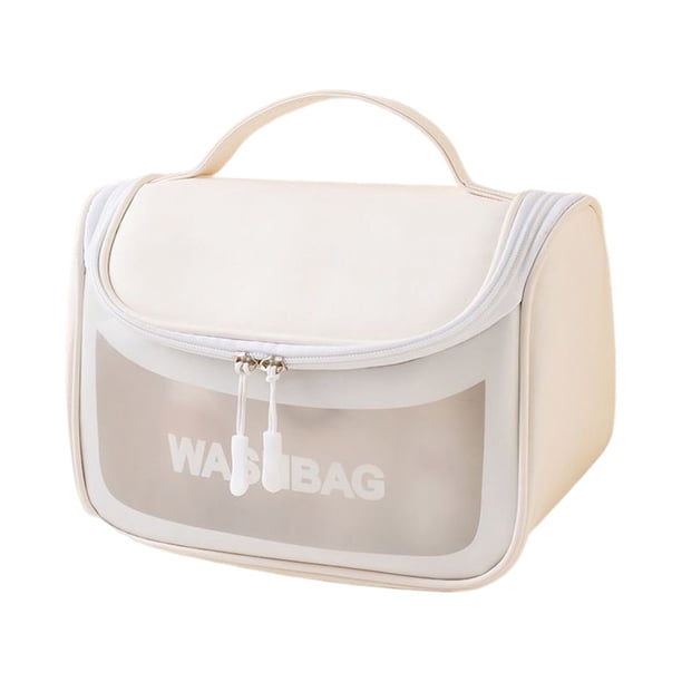 Billuyoard Bolsa de almacenamiento Bolsas a prueba de humedad Paquete multifuncional portátil Cosméticos Crema Cepillo de de al aire libre Almacenamiento y organización del hogar Blanco 23*14*15cm