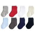 thumbnail image 2 of Luvable Friends Cotton Stretch Super Soft Socks (Boy's 6-12M), Multicolor, 2 of 2