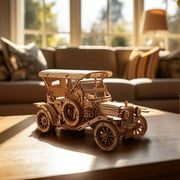 ROKR 3D Wooden Puzzle Vintage Car 1:15 Scale Exquisite Wood Craft Kit Gift for Adults Desk Toys Gift for Boys/Girls