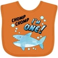 thumbnail image 3 of Inktastic Chomp Chomp I'm One Birthday Party Shark Boys or Girls Baby Bib, 3 of 4
