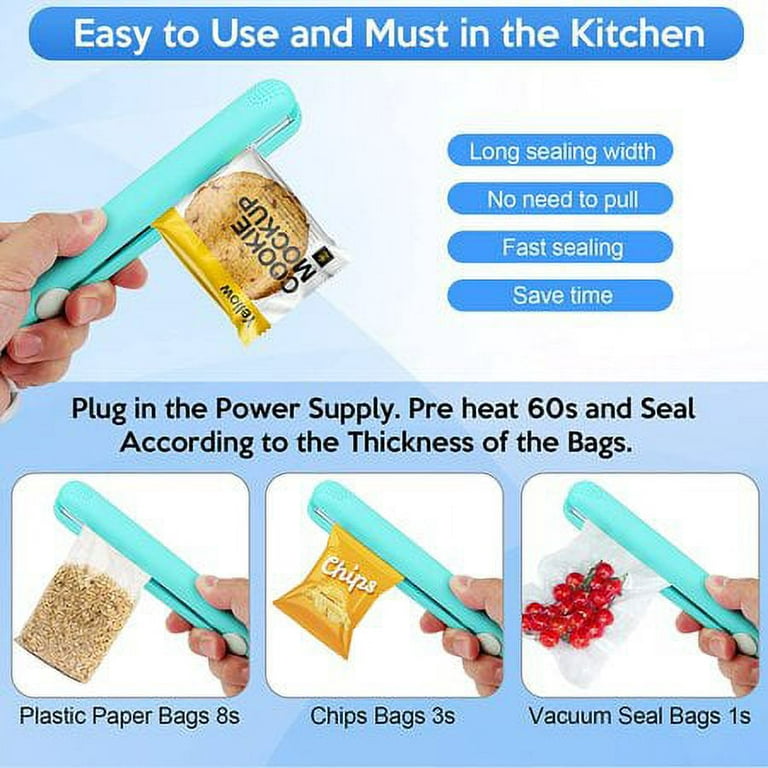 Chip Bag Seal Portable Heat Vacuum Sealers Plastic Sealer Chip Bag