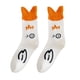 thumbnail image 3 of Calcetines deportivos unisex con diseño de animales, divertidos y novedosos, para Navidad Naranja blanco, 3 of 9