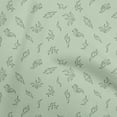 thumbnail image 1 of oneOone Cotton Cambric Light Green Fabric Abstract Flame Quilting Supplies Print Sewing Fabric By The Yard 56 Inch Wide, 1 of 5