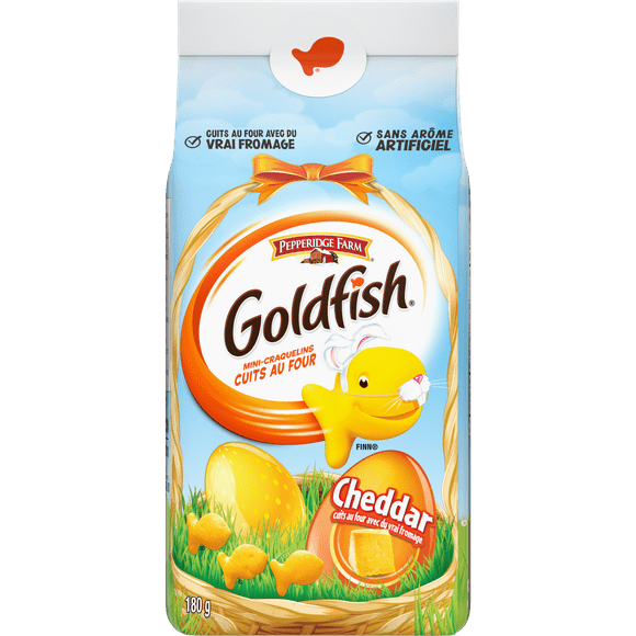 Goldfish® Cheddar Crackers, Spring 180g Bag, Goldfish Cheddar Crackers
