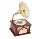 thumbnail image 5 of Caja De Música De Gramófono Caja De Música Retro Mecánica Cajas De Música Con Mecanismo De Relojería Para Decoraciones De Mesa Para El Hogar Sala De Estar Oficina Adorno, 5 of 7