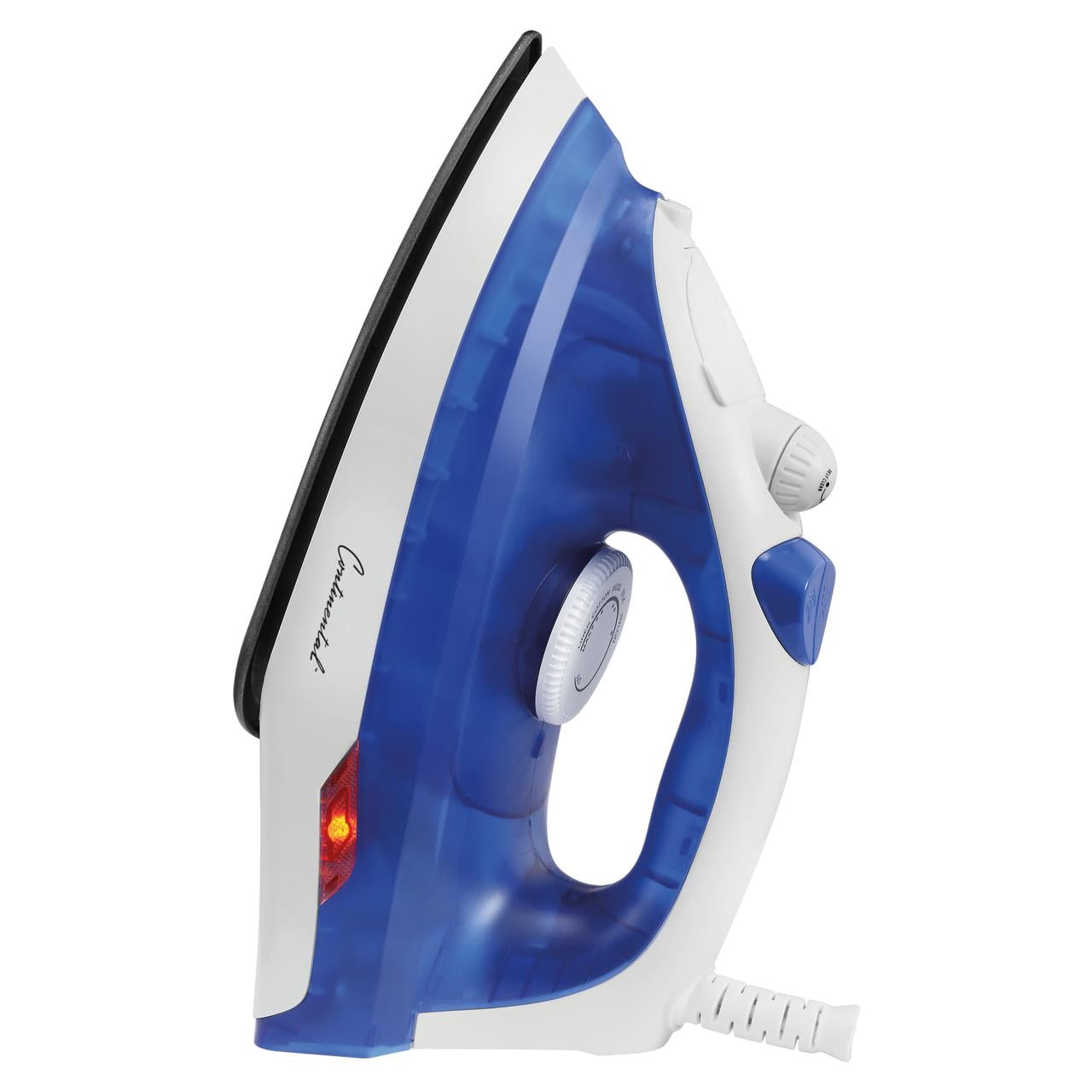 Continental Electric Steam & Dry Iron Non-Stick Soleplate Blue Finish