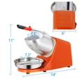 thumbnail image 2 of Ice Crushers Machine Electric Snow Cone Maker Stainless Steel Shaved Ice Machine 145lbs Per Hour (Orange), 2 of 5