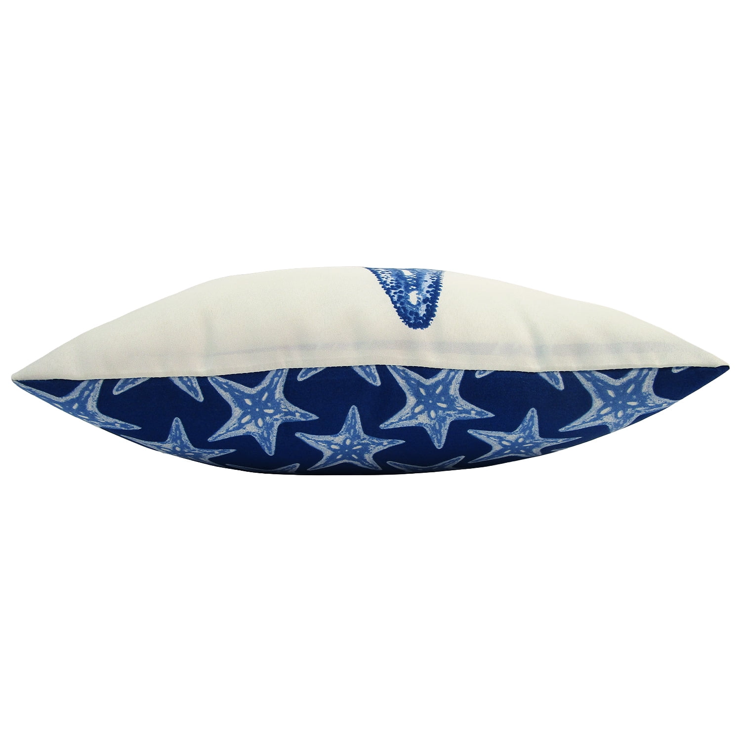 Mainstays 16" x 16" Reversible Decorative Outdoor Throw Pillow, Blue Starfish