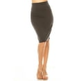 thumbnail image 3 of Women's Elegant Pencil Skirt with Large Waistband, 3 of 5