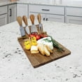 thumbnail image 2 of JS Gourmet Acacia Wood Charcuterie Board Set with 4 Cheese Tools and Magnetic Holder, Perfect for Cheese, Meats, Fruits and Crackers, 2 of 7