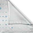 thumbnail image 3 of Ambesonne Programmer Kitchen Curtains, Matrix Digital Code Rain, 55"x45", White and Sea Blue, 3 of 3