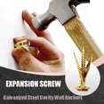 thumbnail image 4 of 2026 Upgraded Self-Drilling Drywall Anchors, Zinc Plated Steel,No Drill Needed, Holds Up to 66LB on Walls, for Mounting TV, Shelf, Mirror, Cabinet, Picture Frames, 4 of 6