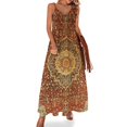 thumbnail image 1 of Vestido sin mangas con estampado de alfombra persa antigua Khorasan, vestido de mujer, vestido de vendaje, vestidos de fiesta, ropa de mujer, 1 of 7