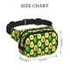 thumbnail image 4 of Fotbe Avocado Cangurera Cuadrada con Estampado de Doble Capa, Bolsa de Cintura Ajustable Mini para Hombres y Mujeres, 4 of 9