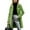 Light Green, variant on Women's Fashion Single-Breasted Trench Coat - A-Line Solid Color Long-Sleeved Fall Winter Jacket, Yellow, XXXL