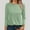 Green, variant on SNKSDGM Women's Plus Casual Easter Shirt Womens Short Sleeve Tops Dressy Women's Fashion Casual Solid Color Top 3/4 Long Sleeve Casual Loose Crew Neck T Shirt Shirt Top Summer Tops for Women 2025