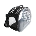 thumbnail image 4 of Transportín transparente para gatos, bolsa portátil para transportar gatos pequeños, transportadores plegables de lados suaves para mascotas para viajes de perros pequeños y gatitos (albaric, 4 of 5