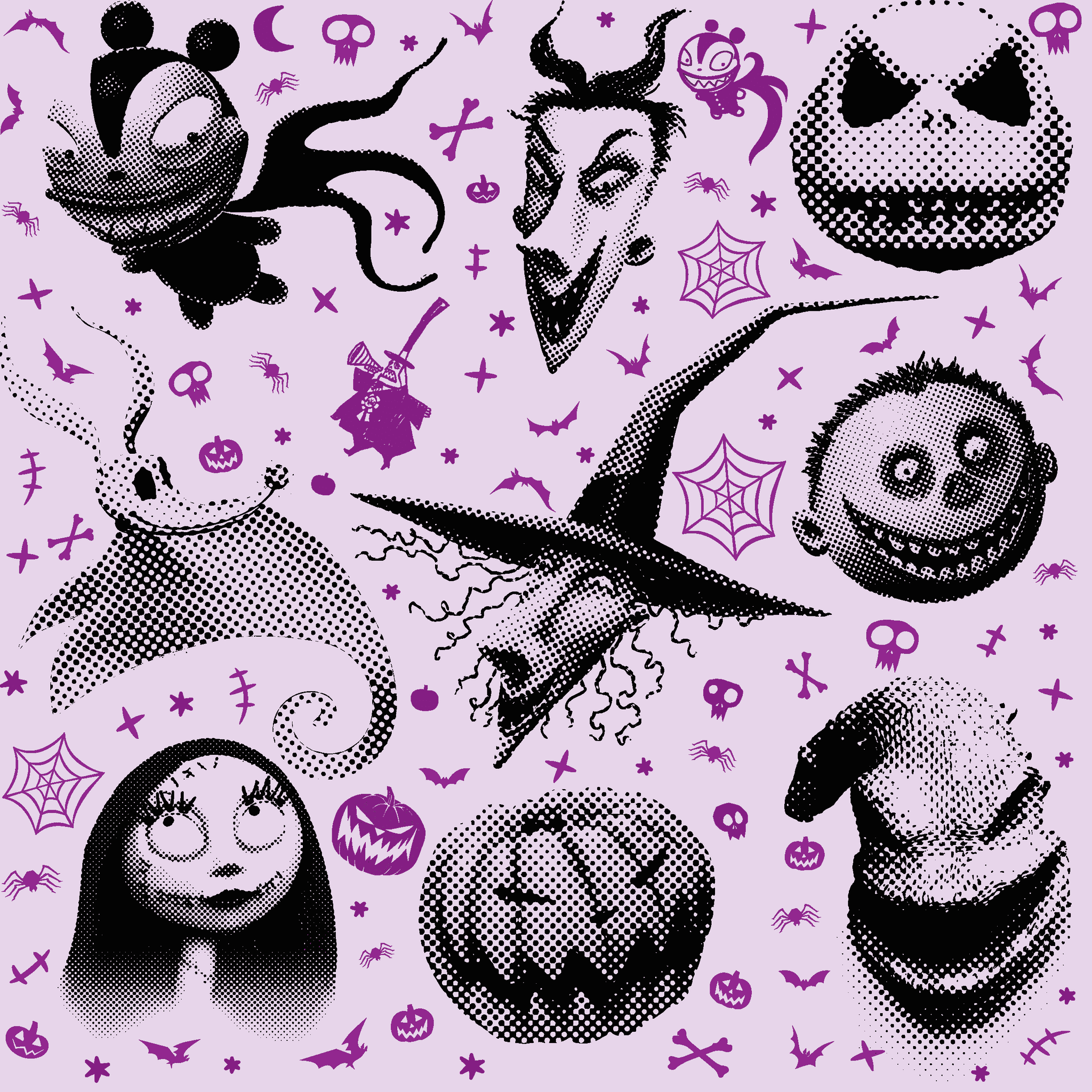Springs Creative Disney Halloween Jack Skellington Cotton Fabric