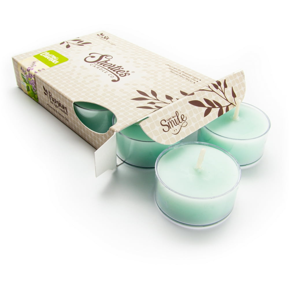 Iced Mint Lavender Tealight Candles - Highly Scented with Essential ...