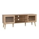 thumbnail image 2 of Mueble para TV Top Living con Estantes y Puertas de Vidrio Café, 2 of 7