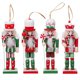 thumbnail image 1 of 4 Mini Cascanueces Soldado Colgantes Adornos Navideños de Madera, 1 of 7
