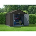 thumbnail image 1 of EZEE Shed Steel Storage 10 x 8 ft. Galvanized Extra High Gable Charcoal, 1 of 7
