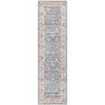 thumbnail image 1 of Unique Loom Noble Botanical Border Area Rug 2' 7 x 10' Runner Blue/Beige, 1 of 1