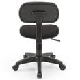 thumbnail image 5 of Hodedah Armless Adjustable Height Swivelling Task Chair in Black Fabric, 5 of 5