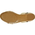 thumbnail image 5 of Women's Aerosoles Willowbrook Ankle Strap Wedge Sandal Gold Metallic Synthetic Leather 5.5 M, 5 of 5
