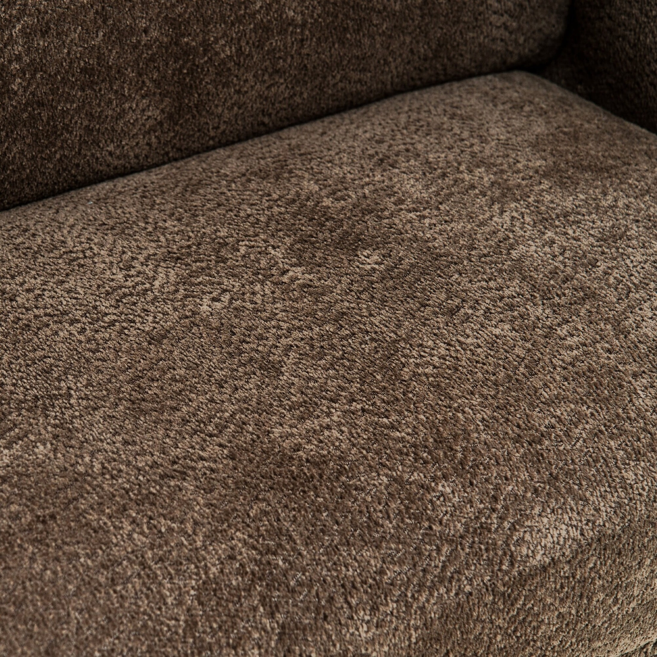 Noble House Julisa 58" Modern Chenille Fabric Loveseat with Removable Cushion, Fixed Backrest, Dark Brown