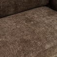 thumbnail image 5 of Noble House Julisa 58" Modern Chenille Fabric Loveseat with Removable Cushion, Fixed Backrest, Dark Brown, 5 of 11