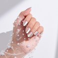 thumbnail image 3 of Uñas postizas imPRESS Sour Love 30 – Kit plateado ovalado, 3 of 9