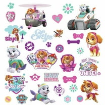 PAW PATROL GIRL PUPS FIGURES 30 Wall Decals Room Decor Stickers Skye Everest Puppies Dogs