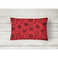 thumbnail image 2 of Carolines Treasures BB5119PW1216 Day of the Dead Red Canvas Fabric Decorative Pillow, 12H x16W, multicolor, 2 of 3