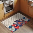thumbnail image 2 of 4th of July Entryway Rug 2'x3'&nbsp; Non Slip Front Door Mats, Independence Day Farmhouse Stars Red Blue Entrance Rugs Indoor Outdoor Carpet, Washable Floor Mats Small Area Rug for Bedroom Kitchen, 2 of 8