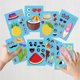 thumbnail image 5 of 48 hojas de 8 estilos Hawaii Make a face Stickers Crea tus propias pegatinas de piña y flamenco Pegatinas adhesivas de playa de verano para mezclar y combinar, 5 of 9