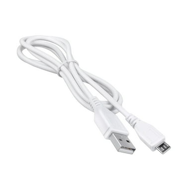 PKPOWER 5ft White Micro USB Charging Cable PC Laptop Charger Power Cord for Motorola MBP85 MBP85CONNECT Wi-Fi Baby Monitor Camera