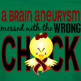 thumbnail image 3 of CafePress - Brain Aneurysm Wrong Chick 1 T Shirt - Women's Traditional Fit Dark T-Shirt, 3 of 4